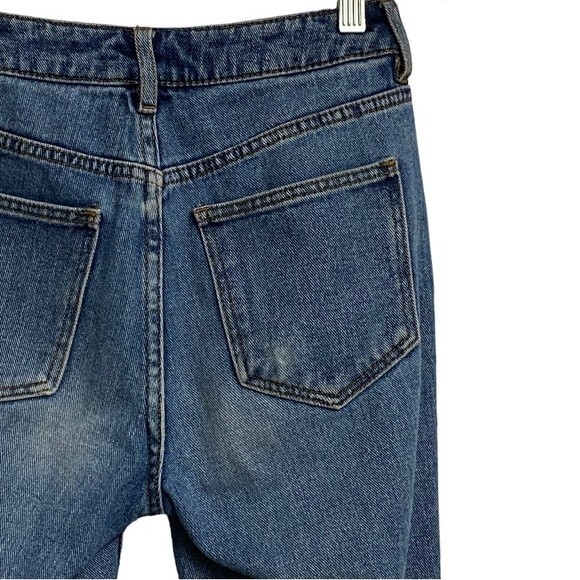 PacSun Distressed Mom Jeans Women's Size 24 Blue Ripped High Waist Grunge Y2K - Picture 10 of 15